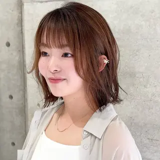 ミディアム カラー 畔上 尚也のヘアスタイル