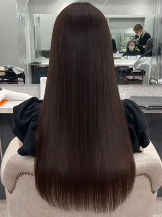 ロング りきと🦋河原町 縮毛矯正/艶カラーのヘアスタイル