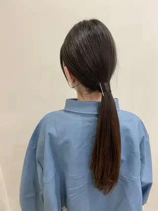 ロング ヘアアレンジ ワタナベ リリコのヘアスタイル