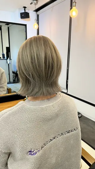 ミディアム カラー 安藤 誠斗のヘアスタイル