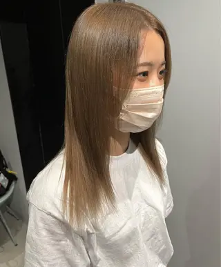セミロング カラー L amp柏🌱 tamaのヘアスタイル
