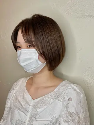 ショート カラー ショート/ボブ/ メンズ/縮毛矯正のヘアスタイル