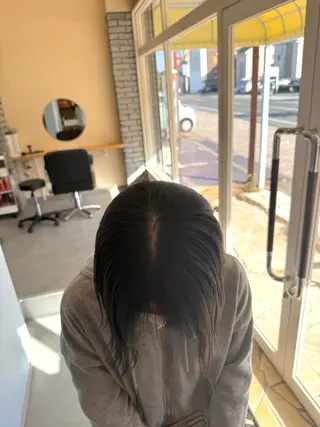 ミディアム 透明感カラー🫧 🍒久留米美容室のヘアスタイル