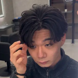 ショート パーマ ヘアアレンジ メンズ 【札幌メンズ特化】 🔥RIKU🔥のヘアスタイル