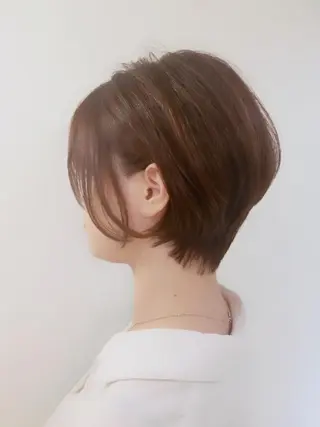 ショート ばんの かすみのヘアスタイル