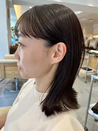 ミディアム The B/ オガワラナのヘアスタイル