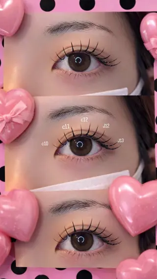 マツエク・マツパ 西崎 labeaux 梅田のマツエク・マツパデザイン