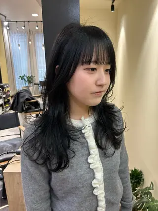 ロング カラー hub hair レイヤー/透明感のヘアスタイル