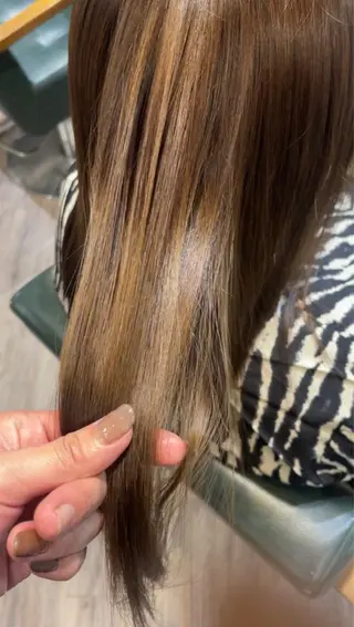 ロング 植田 能生のヘアスタイル