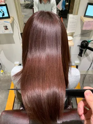 ミディアム 美髪矯正/髪質改善/ Hirotoのヘアスタイル