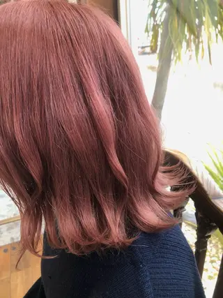 ミディアム カラー 茂原 麻生のヘアスタイル