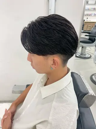 ショート カラー パーマ ヘアアレンジ メンズ 亀井隆汰/メンズ専門 パーマ特化美容師のヘアスタイル