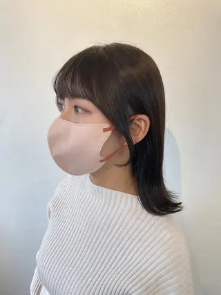 ミディアム カラー h a k u 大倉 卓人のヘアスタイル