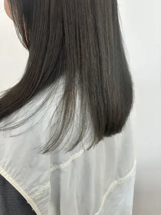 ミディアム カラー 丁寧なカットが評判！ 生駒富雄☆丸上のヘアスタイル