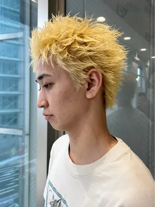 ショート カラー メンズ メンズ特化❤️‍🔥 パーマ職人江口佳乃のヘアスタイル