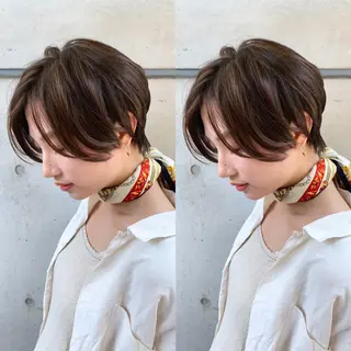 ショート パーマ 銀座No.1髪質改善 縮毛矯正/本木のヘアスタイル