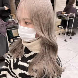ミディアム カラー *モデル募集🤍横浜 透明感カラー🫧のヘアスタイル