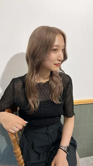 ロング カラー 赤みゼロ/透明感 カラー🌿KANTAのヘアスタイル