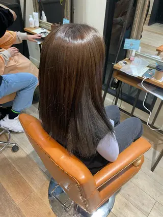 セミロング Hika.ハイトーン 髪質改善🩵ᩚ🫧のヘアスタイル