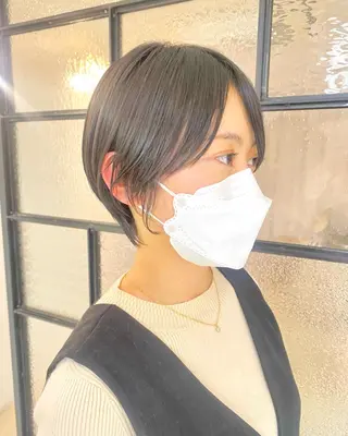 ショート カラー 安永 涼のヘアスタイル
