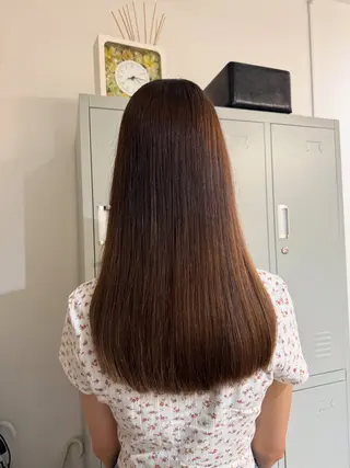 セミロング 透明感カラー🫧 🍒久留米美容室のヘアスタイル