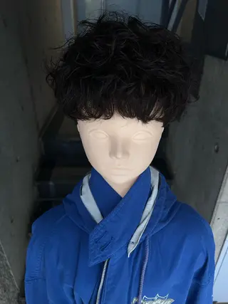 ショート パーマ メンズ rei カットモデル募集中のヘアスタイル