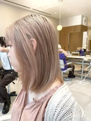 ミディアム カラー レイヤー専門家 ダブルカラー修のヘアスタイル