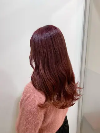 ロング カラー たなか もえなのヘアスタイル