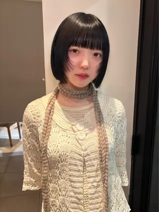ショート riria/ボブ /透明感カラー🎀のヘアスタイル