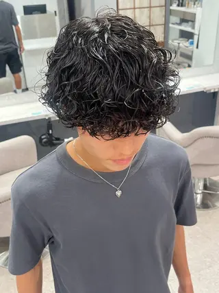 パーマ メンズ 🍐シャドウパーマ メンズ特化/守岡🍐のヘアスタイル