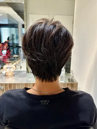 ミディアム パーマ メンズ 横浜/メンズ特化/ Farbe/田中颯斗のヘアスタイル