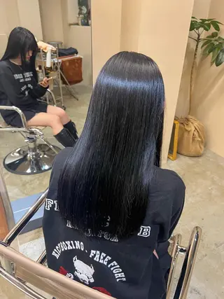 ロング カラー 渡部 真世のヘアスタイル