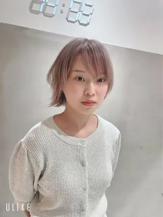 ショート カラー 🌫️縮毛矯正/髪質 改善/ゆずる🌫️のヘアスタイル