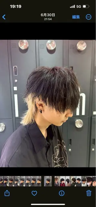 カラー メンズ メンズ特化✨️ 韓国風パーマ🔥一八のヘアスタイル