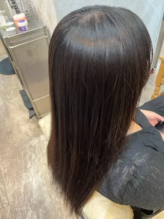 ロング 縮毛矯正⚡️カラー いいじまのヘアスタイル