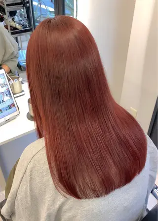 セミロング カラー パーマ leben serikaのヘアスタイル