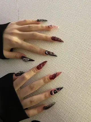 ネイル MoMoA Nail ネイル長さ出し専門店のネイルデザイン