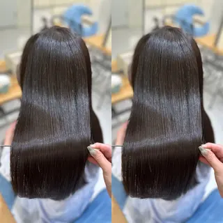 ロング カラー 髪質改善🩵縮毛矯正 代々木/木下のヘアスタイル
