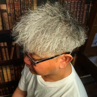 ショート パーマ メンズ 【西八王子】Siq  ●FM●オーナーのヘアスタイル