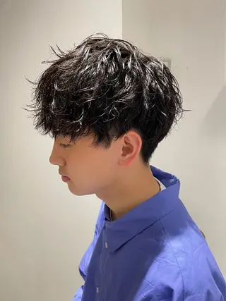 パーマ メンズ ショート/メンズ特化 オオクボユウタのヘアスタイル