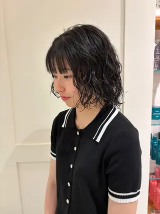 パーマ 門田 楓香のヘアスタイル
