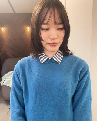 ミディアム 田口 武英のヘアスタイル