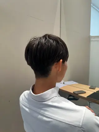 メンズ ミオ💎透ける暗髪 ショートカットのヘアスタイル