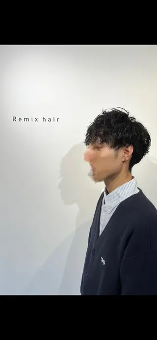 ショート パーマ 三宅 亨表のヘアスタイル
