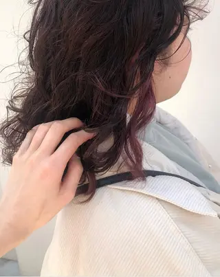 ミディアム カラー ボブ/ミディアム RIONAのヘアスタイル