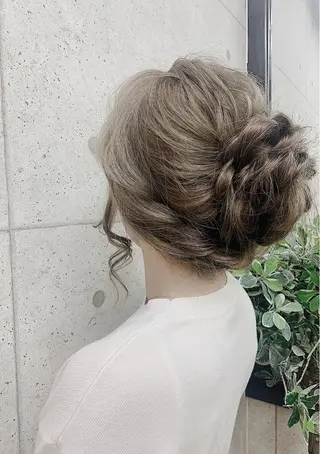 ロング ヘアアレンジ 京都最安価エクステ muuka🦋のヘアスタイル