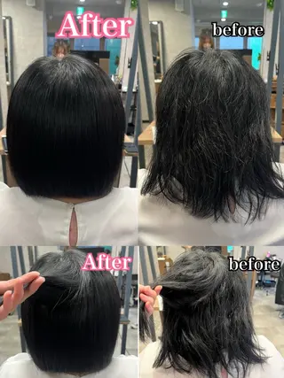 ショート KAEDE🎀 縮毛矯正＆パーマ特化のヘアスタイル