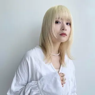 ロング 💥ウルフカット デザインあんな💥のヘアスタイル