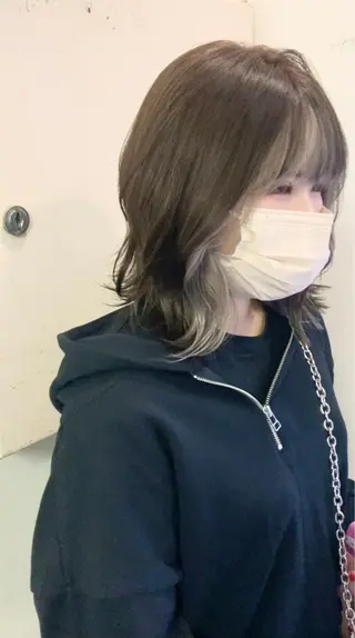 ショート カラー パーマ ヘアアレンジ メンズ キッズ ネイル マツエク・マツパ アイブロウ 🦕ウルフカット 🦕ａｋｉｈｏのヘアスタイル