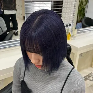 セミロング カラー 💟RINNA 艶カラー💟のヘアスタイル